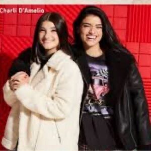 Hollister Black Cozy Faux Leather Biker Jacket